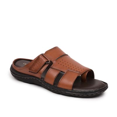 Coolers By Liberty Tan Slippers For Mens (BRL-1 ) Coolers
