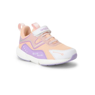LEAP7X Sports Non Lacing Shoe For Kids (Peach) CARRY-04 By Liberty LEAP7X