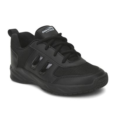 Force 10 (Black) Lacing Sports School Shoes For Kids SKOLGAME-L By Liberty Force 10