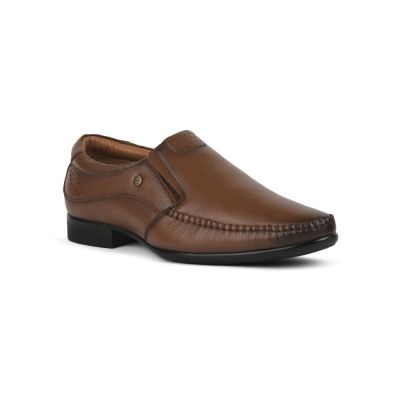 Healers Formal (Tan) Non lacing Shoes For Mens UVL-99 By Liberty Healers