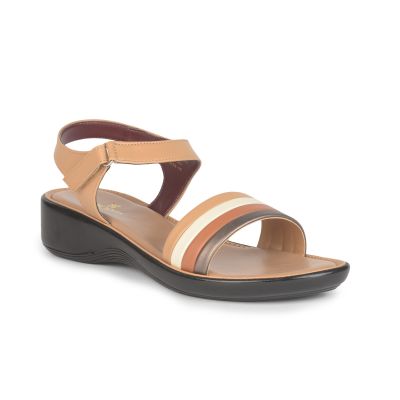 Senorita Casual Sandal For Women (Tan) DZL-801 By Liberty Senorita