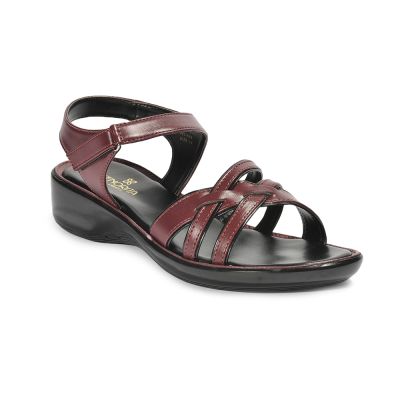 Senorita Casual Sandals For Women (Cherry) DZL-802 By Liberty Senorita