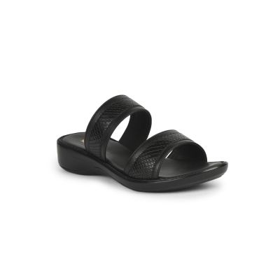 Senorita Fashion Slippers For Ladies (Black) DZL-843 By Liberty Senorita