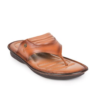 Coolers Mens Tan Formal Thong Slippers (E278-95) Coolers