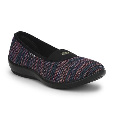 Gliders Casual Ballerina For Ladies (Black) ELENA-136 By Liberty Gliders