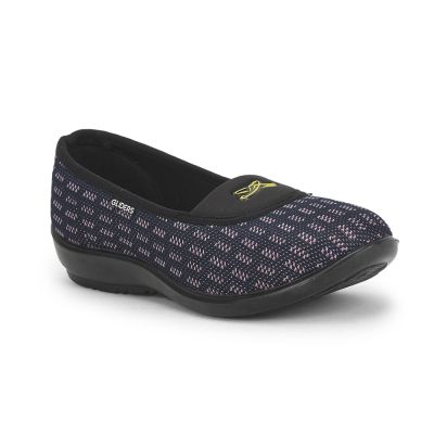 Gliders (N.Blue) Casual Ballerina Shoes For Ladies ELENA-138 By Liberty Gliders