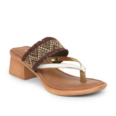 Senorita Fashion (Brown) Thong Sandals For Ladies ELLA-1 By Liberty Senorita