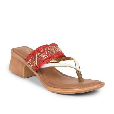 Senorita Fashion Thong Sandals For  Women (MAROON) ELLA-1  By Liberty Senorita