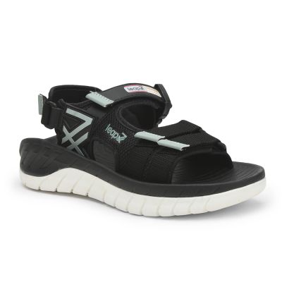 Leap7x (Black) Sports Sandals for Mens EVERLAST-1 By Liberty LEAP7X