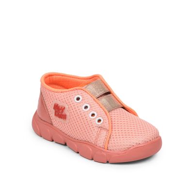 Lucy & Luke By Liberty Peach Casual Shoes For Kids (FLYNN-26) Lucy & Luke