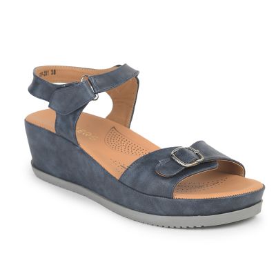 Healers Comfort (N.Blue) Sandals For Ladies GIF-201 By Liberty Healers