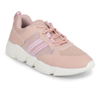 Rebounce Sports Lace Up Shoes For Women (Peach) GRACE-1E By Liberty Rebounce