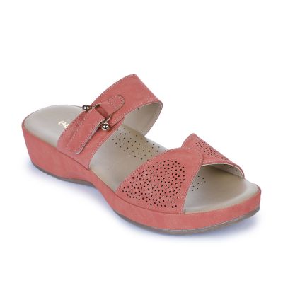 Healers Platform Sandals for Women (Pink) HDN4-60 By Liberty Healers