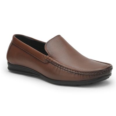 Fortune Casual Non Lacing Shoes For Mens (Tan) HOL-106 By Liberty Fortune