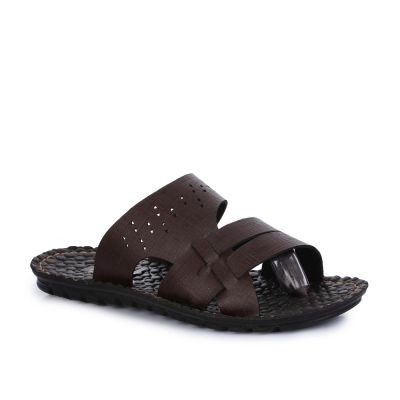 AHA Men's Brown Casual Slippers (2137-19) A-HA