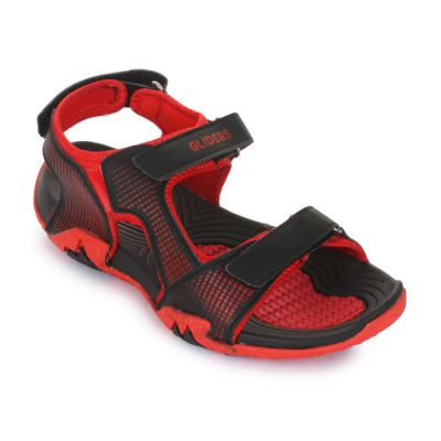 Gliders By Liberty Womens Sporty Casual Red Sandal Gliders