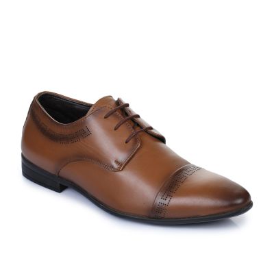 Fortune Men's (Tan) Balmoral Shoes JJP-05 By Liberty Fortune