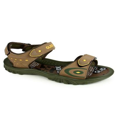 Gliders Men's Olive Green Sporty Casual Sandal (805-X22) Gliders