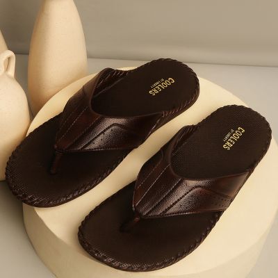 Coolers Casual (Brown) Thong Slippers For Mens AVN-45 By Liberty Coolers