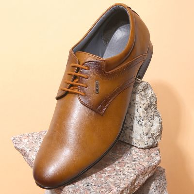 Fortune (Tan) Balmoral Shoes For Mens A13-03 By Liberty Fortune