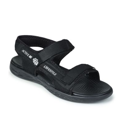 AHA (Black) Sporty Casual Sandals For Mens IMPACT-8 By Liberty A-HA