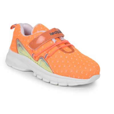 LEAP7X Casual Shoes For Kids (Orange) JEEVA-09 By Liberty LEAP7X