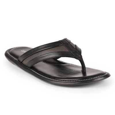 Coolers Formal (Black) Flip-Flop Slippers For Mens JPL-18 By Liberty Coolers