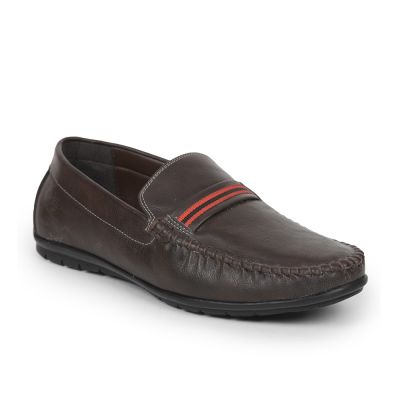 Fortune Casual Slip On Loafer Shoes For Mens (BROWN) JPL-76 By Liberty Fortune
