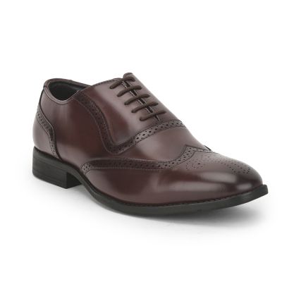 Fortune (Cherry) Plain Toe Oxford Shoes For Mens JPL-300E By Liberty Fortune