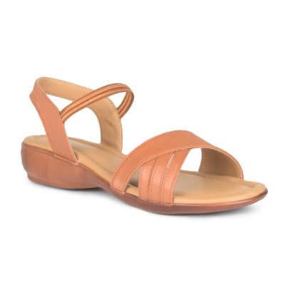 Senorita Casual Sandal For Women (Tan) LAF-1063 By Liberty Senorita