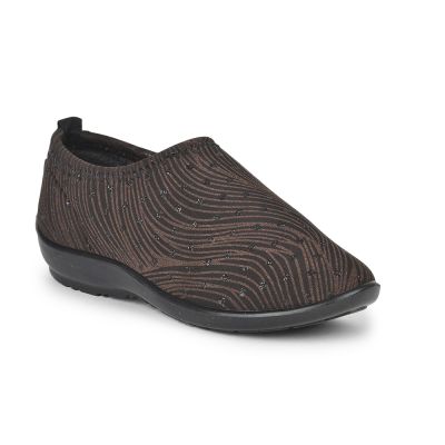Gliders Casual Ballerina For Ladies (Brown) MARINA-155 by Liberty Gliders