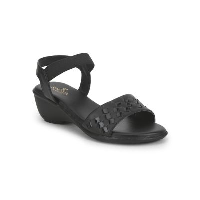 Senorita Casual Sandal For Ladies (Black) MDL-80 By Liberty Senorita