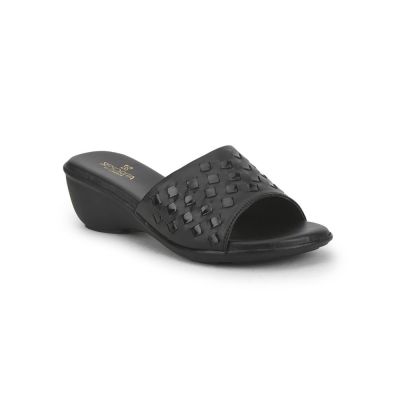 Senorita Casual Slippers For Ladies (Black) MDL-81 By Liberty Senorita