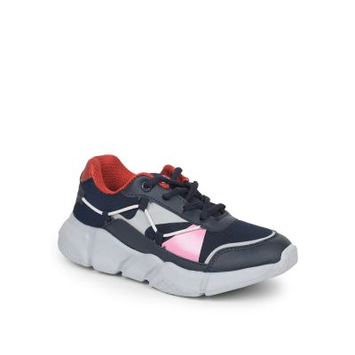 LEAP7X Casual Lace Up Shoes For Kids (N.BLUE) POLAR-502 By Liberty LEAP7X