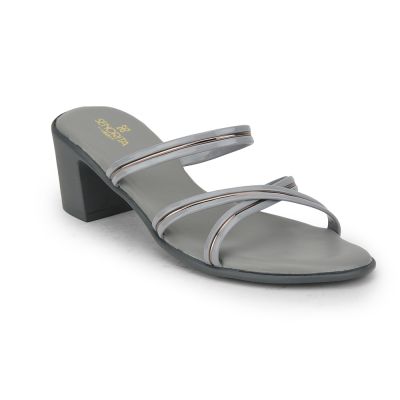 Senorita Fashion Slippers For Ladies (Grey) PPU-4 By Liberty Senorita