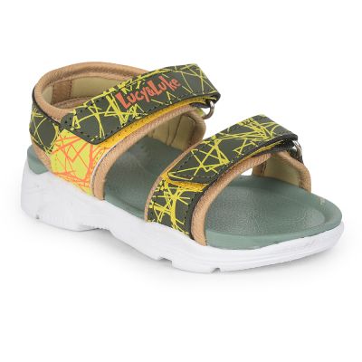 Lucy & Luke Casual Sandal For Kids (Green) RICKY-155E by Liberty Lucy & Luke