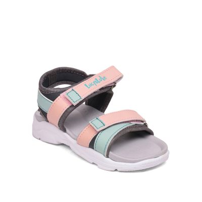 Lucy & Luke By Liberty Peach Casual Sandals For Kids (RICKY-15) Lucy & Luke
