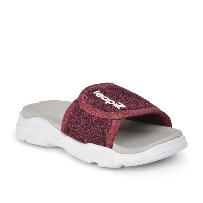 Leap7x Casual Slippers For Kids (CHERRY) RICKY-16 By Liberty LEAP7X