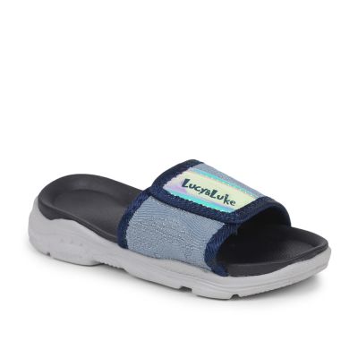 Lucy & Luke (Blue) Casual Slippers For Kids RICKY-18 By Liberty Lucy & Luke
