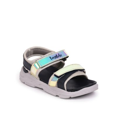 Lucy & Luke By Liberty Navy Blue Casual Sandals For Kids (RICKY-20) Lucy & Luke