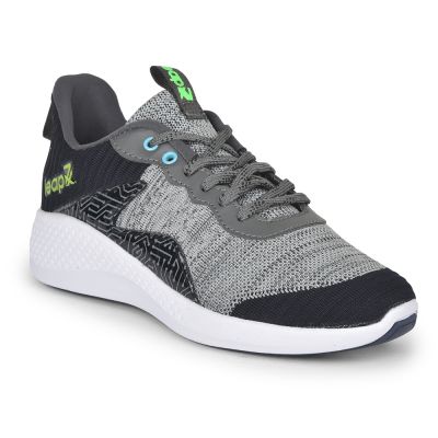 LEAP7X Sports Lacing For Mens (Grey) RONAL by Liberty LEAP7X
