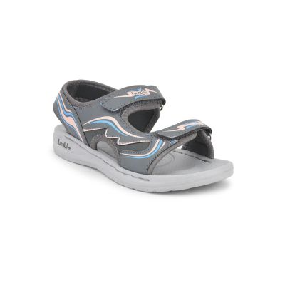 Lucy & Luke (Grey) Casual Sandal For Kids ROUTER-M By Liberty Lucy & Luke