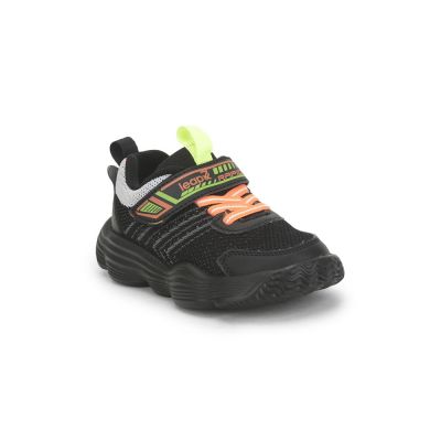 LEAP7X Sports Non Lacing Shoe For Kids (Black) RUSH-1 By Liberty LEAP7X