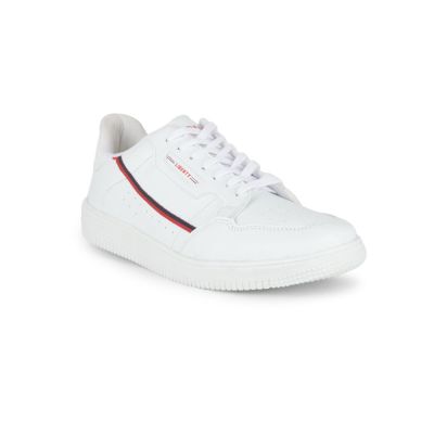 Gliders Casual Lacing Shoes For Mens (White) SNK-701 By Liberty Gliders