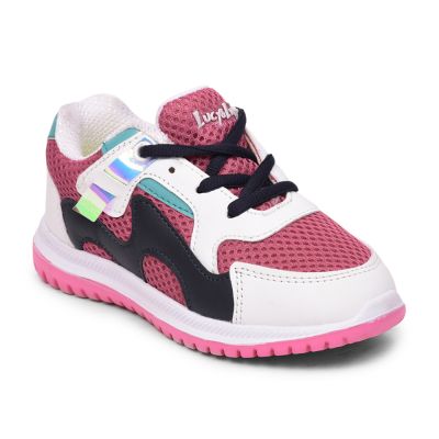 Lucy & Luke By Liberty Pink Sports Running Shoes For Kids (SPUNK ) Lucy & Luke
