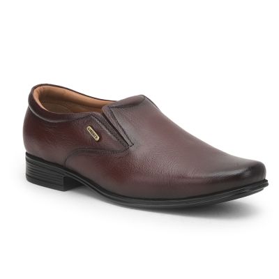 Fortune (Brown) Formal Slip on Shoes For Mens UVL-306 By Liberty Fortune