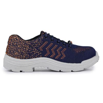 Freedom Sports (Blue) Safety Flyknit Sporty With Steel Toe PVC Shoes VIJETA-WH By Liberty Freedom