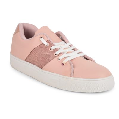 Gliders Sporty Casual Lace Up Shoes For Women (Pink) WATKIN-1E By Liberty Gliders