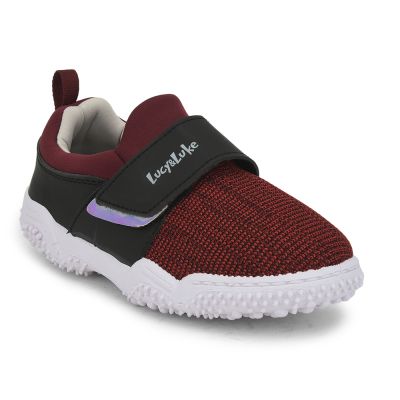 Lucy & Luke Casual Non Lacing Shoes For Kids (Maroon) YARD-2M By Liberty Lucy & Luke