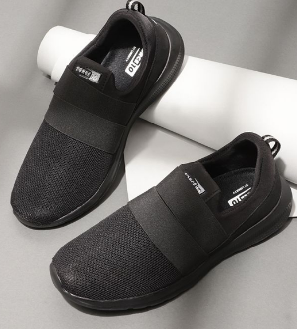 Buy Force 10 Men's Slip-on Sports Jogging Shoes (Black) MILLER-5 By Liberty